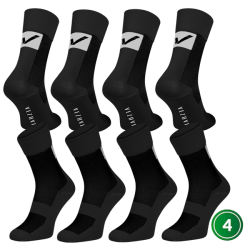 Skarpety sportowo - kolarskie długie Vezuvio Black 4 pary