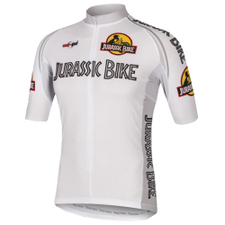 Męska koszulka rowerowa Wear-Gear Jurassic Bike White