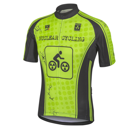 Męska koszulka rowerowa Nuclear Cycling Fluo