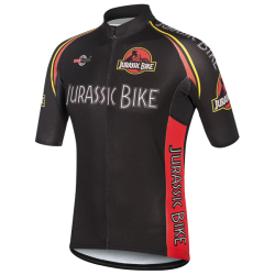 Męska koszulka rowerowa Wear-Gear Jurassic Bike Black