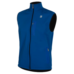 Bezrękawnik sportowy Blue STOP WIND z membrany