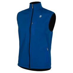 Bezrękawnik sportowy Blue STOP WIND z membrany