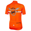 Męska koszulka rowerowa Vezuvio California Bike Orange - zdjęcie nr 1