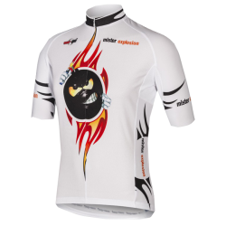 Męska koszulka rowerowa Wear-Gear Mr.Explosion White