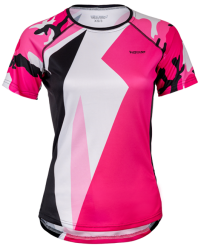 T-shirt sportowy damski Glam Pink