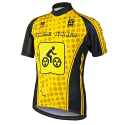 Męska koszulka rowerowa Nuclear Cycling Yellow