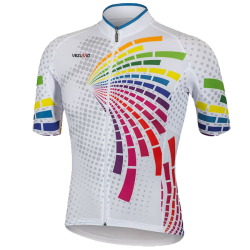 Męska koszulka rowerowa męska Vezuvio Rainbow