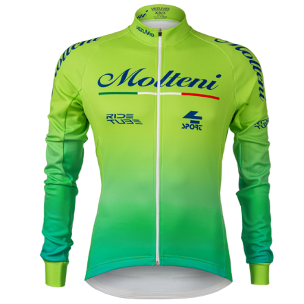 Męska bluza rowerowa Vezuvio Molteni Green