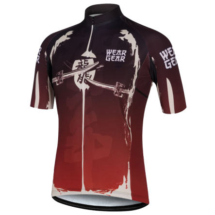 Męska koszulka rowerowa Wear-Gear Samurai Red