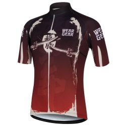 Męska koszulka rowerowa Wear-Gear Samurai Red