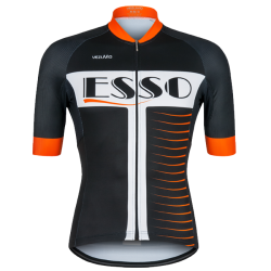 Męska koszulka rowerowa Vezuvio Esso Orange